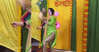 Girl's Energetic Mehndi Dance Goes Viral, Family & Netizens Amazed by Her Moves