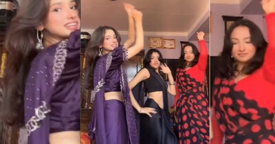 साड़ी में लड़कियों ने 'मुन्नी बदनाम हुई' पर मचाया धमाल, अदाएं देख मलाइका भी होंगी दीवानी!