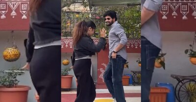 बॉलीवुड गाने पर कपल का प्यारा डांस, शानदार मूव्स ने जीता लोगों का दिल. देखें वीडियो.