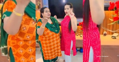 मां-बेटी का देहाती गाने पर शानदार डांस, देसी अदा ने जीता लोगों का दिल. देखें वीडियो.