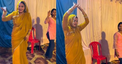 ननद की हल्दी में भाभी का धमाल, पीली साड़ी में ‘धुरंधर’ की हीरोइन जैसे लगाए ठुमके