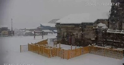 उत्तराखंड के चारधाम बर्फ से ढके, केदारनाथ-बद्रीनाथ-यमुनोत्री-गंगोत्री का VIDEO देखें.