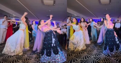 ब्राजीलियन दुल्हन की सहेलियों का 'बीड़ी जलइले' पर धमाकेदार डांस, भारतीय दूल्हा देखता रह गया.