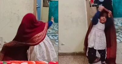 मां के सामने नन्ही बच्ची का देसी अंदाज, हरियाणवी डांस से लोगों को बनाया दीवाना.