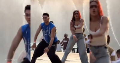 खुले आसमान के नीचे लड़के-लड़की का डांस, वीडियो हुआ मिनटों में वायरल.