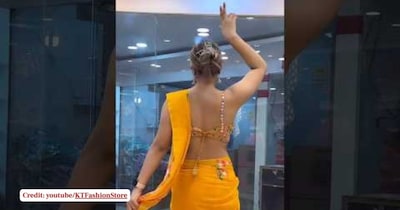 पीली साड़ी में महिला का 'भीगा भीगा है समा' पर शानदार डांस, वीडियो हुआ वायरल.