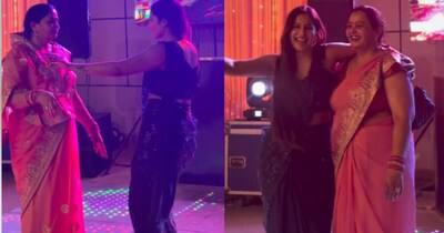 काली साड़ी वाली दीदी और मां ने 'मोरनी बनके' पर बिखेरा जलवा, डांस फ्लोर बना घर का आंगन.
