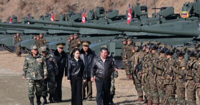 किम जोंग उन बेटी किम जू ऐ को दे रहे जंगी ट्रेनिंग, टैंक पर सवार होकर किया सैन्य अभ्यास का निरीक्षण.