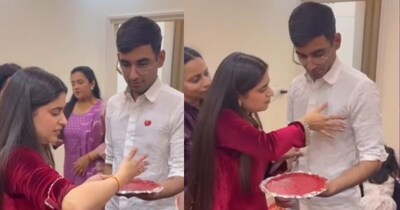 बहन की विदाई से पहले भाई की शर्ट पर हाथों के निशान, इमोशनल वीडियो वायरल