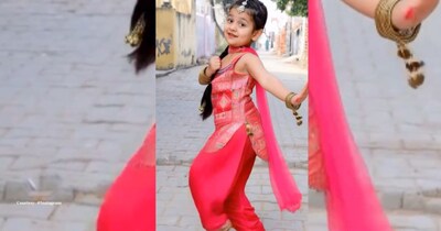 पंजाबन बनी छोटी बच्ची ने बीच सड़क पर किया डांस, मूव्स ने जीता पब्लिक का दिल.