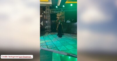 ब्लैक ड्रेस में आरवी पवार ने 'UP Wala Thumka' पर किया कमाल का डांस, मासूम अदाओं से जीता दिल.