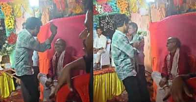 पवन सिंह के गाने पर लड़के ने पंडित जी को भी नचाया, मेहमान हुए हंसते-हंसते लोटपोट.