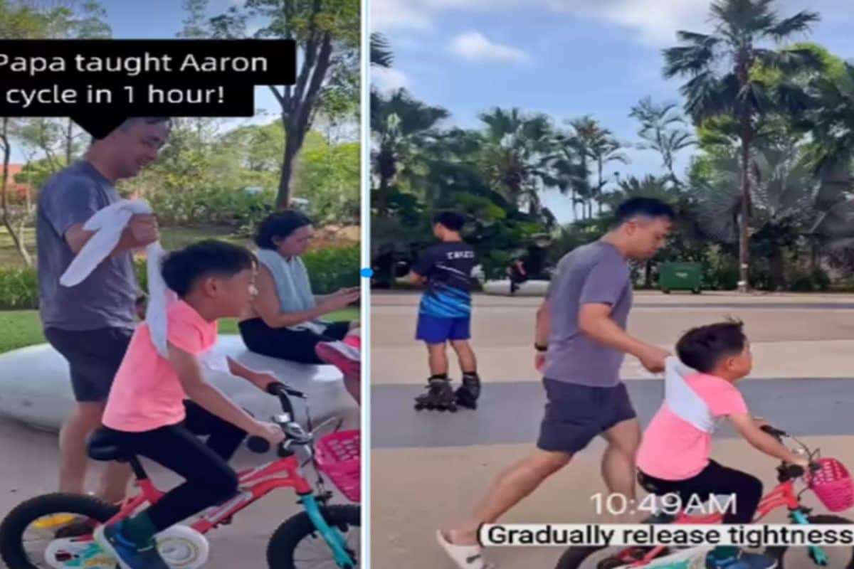 1 घंटे में सीख जाएंगे साइकिल चलाना, पिता ने अपनाई 'गमछा ट्रिक', एक्सपर्ट बन गया बेटा