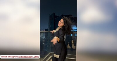 काले सूट में अवनी चौधरी का बालकनी डांस वायरल, 'Bhangre di Queen' पर मचाया तहलका.