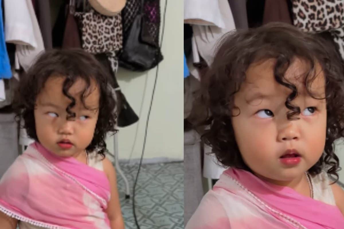 'लंदन ठुमकदा' पर छोटी बच्ची के क्यूट एक्सप्रेशन ने जीता दिल, बिना डांस किए बनी लाखों लोगों की चहेती