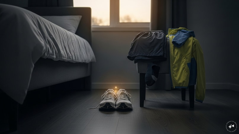 Prepare Your Environment Early: Remove friction by setting out your clothes and gear the night before. When your sneakers are staring at you by the bed, the decision fatigue of getting started vanishes. A prepared environment acts as a silent coach for your discipline.