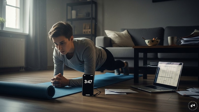 Concentrate On Minimum Viable Days: Life will inevitably get busy. Instead of skipping your workout entirely on stressful days, perform a micro-version. Five minutes of movement keeps the habit alive in your identity. It’s about protecting the streak, even when energy levels are low.