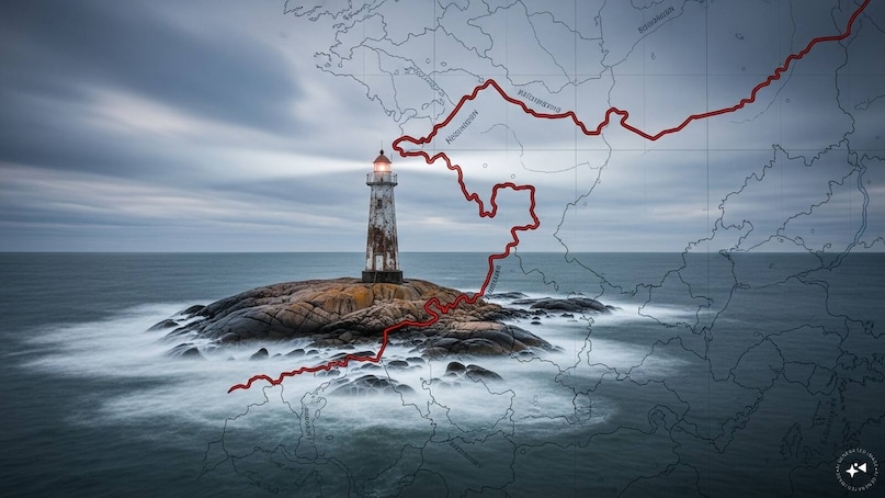 The Worlds Strangest Border in the Middle of the Sea How One Lighthouse Redrew the Map of Two Nations