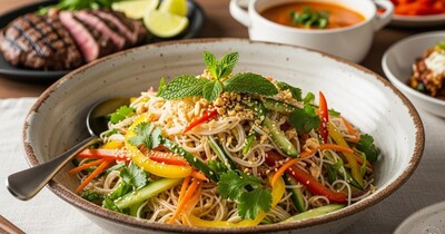 नूडल सलाद की रेसिपी.