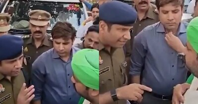 किसान नेता पर भड़के सीओ अभिषेक तिवारी