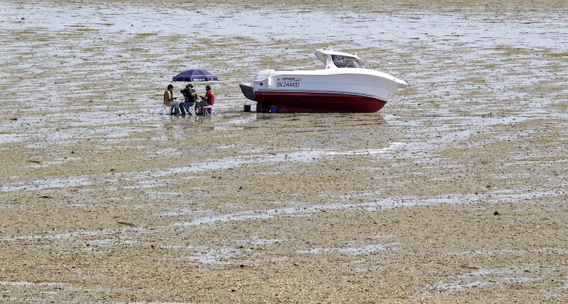Passage du Gois, पैसेज डू गोइस, France unique road, फ्रांस की अनोखी सड़क, tidal road, ज्वारीय सड़क, Noirmoutier Island, नोइरमौतिए द्वीप