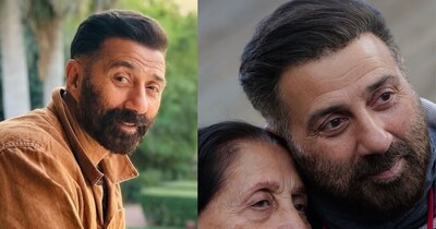 मां के साथ वायरल हुई सनी देओल की तस्वीर.