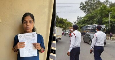 पीड़िता ने डीसीपी ट्रैफिक से शिकायत की है.