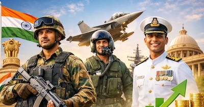 सैनिकों के लिए खुशखबरी! 8वें वेतन आयोग से बढ़ सकती है बेसिक सैलरी. (Image:AI)