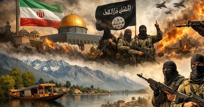 ईरान युद्ध की आड़ में कश्मीर के युवाओं को भड़काने की साजिश. (AI से बनाई प्रतीकात्मक तस्वीर)