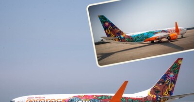 एयर इंडिया एक्‍सप्रेस ने भारत का पहला आर्ट-रैप्ड प्‍लेन लॉन्च किया है. 
