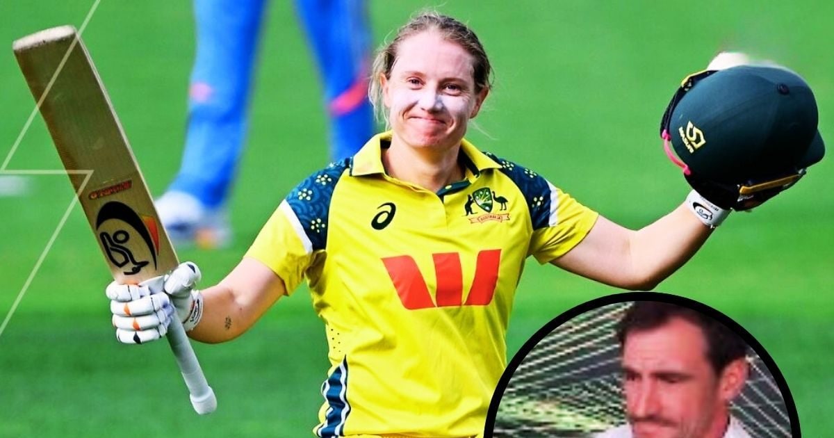 Video: बीवी के करियर के आखिरी मैच में मिचेल स्टार्क हुए भावुक, एलिसा हीली की सेंचुरी देख रोक नहीं पाए आंसू