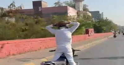 जयपुर में स्टंटबाज की हवा निकली, वायरल वीडियो के बाद पुलिस के सामने मांगी माफी.