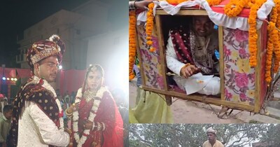 दूल्हा-दुल्हन की शादी वायरल.