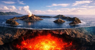 जापान का विशाल काल्डेरा ज्वालामुखी 7,300 साल बाद फिर से भर रहा. (एआई की मदद से बनाई गई सांकेतिक तस्वीर)