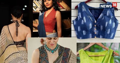 लेटेस्ट कॉटन साड़ी ब्लाउज डिजाइन्स