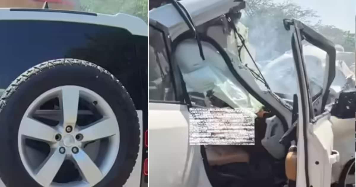 Defender Crash Faridabad Defender Accident: 5-Star सेफ्टी SUV में भी कैसे गई युवक की ...