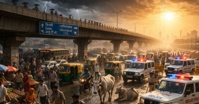 आजादपुर फ्लाओवर के नीचे रहस्यमयी परिस्थिति में मरा मिला शख्स. (एआई इमेज)