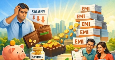 हर महीने सैलरी खत्म हो जाती है? EMI के दबाव से बचने के आसान और असरदार तरीके. (Image:AI)