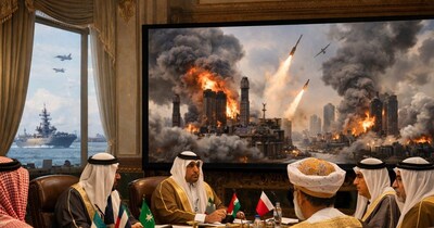 ईरान युद्ध ने खाड़ी देशों को सोचने पर मजबूर कर दिया है (AI Photo)