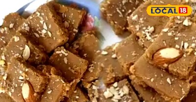 आटे की मिठाई 