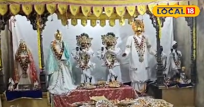 करीब 70 वर्ष पहले जमीन से प्रकट हुए, इन कृष्ण बलराम के दोनों विग्रह