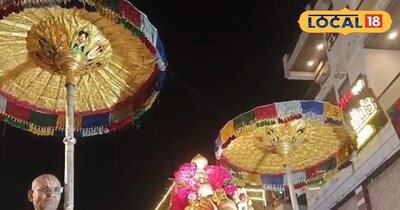 तीर्थनगरी पुष्कर भव्य और श्रद्धा से ओतप्रोत सवारी निकाली गई.
