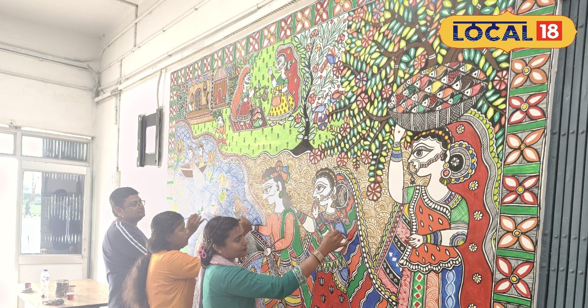 समस्तीपुर में अनोखी पहल, कृषि विश्वविद्यालय की दीवारों पर सजी मिथिला पेंटिंग, जानें खासियत