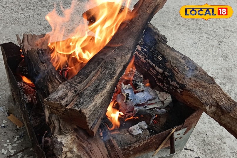 People Turn to Fire for Warmth