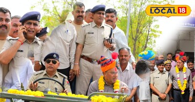 बाड़मेर एसपी नरेंद्र सिंह मीणा की विदाई 