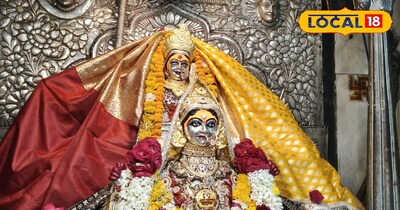 उज्जैन में 51 फीट दीपमाला से जगमगाया हरसिद्धि मंदिर, उमड़ा आस्था का सैलाब.