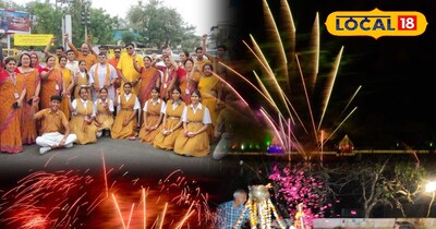उदयपुर में भारतीय नववर्ष का भव्य जश्न, आतिशबाजी और शोभायात्रा ने मोहा दिल.