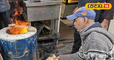 रेस्पाटोरेंट में पारंपरिक तरीके से किया जा रहा खाना तैयार 