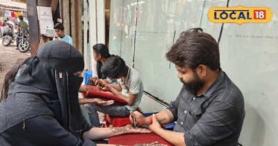 Jamshedpur's Mehndi Gali is buzzing with activity ahead of Eid, with people ador