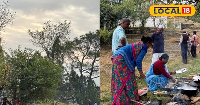 जागर विधि से पूजा करते पहाड़ के लोग